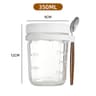 Overnight Oats Container With Lid And Spoon Airtight Oatmeal Container With Scale Portable Fruit Sa 6