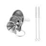 Stainless Steel Kitchen Funnels Set For Filling Bottles Vinegar Spice Essential Oil Funnels For Kit