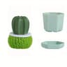 Household Kitchen Cleaning Brush Cactus Dishwashing Brush Pot Wash Brush With Handle Nano Cleaning  5