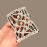 Plastic Pearl Elastic Hairpin Butterfly Fancy Clip Double Side Bun Rhombus Combs Hair Styling Tool  6