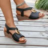 Women Platform Sandals Casual Wedges Slip On Shoes For Summer Fashion 6