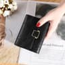 Vintage Women Wallet Short Leather Small Purse Mini Female Fashion Card Holder Coin Purse 9