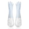 Durable Household Womens Kitchen Dishwashing Gloves Extended Waterproof Cleaning Rubber Gloves For  5