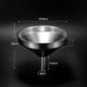 Wide Mouth Stainless Steel Funnel With Detachable Filter Spice Cooking Oil Filter Strainer Oil Spil 8