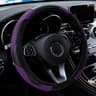 Carbon Fiber Leather Car Steering Wheel Cover Without Inner Ring Automotive Supplies 13