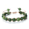 Women Malay Stone Cut Face Bracelet Yellow Agate Handmade Wristband Vacation Healing Beach Jewelry 11
