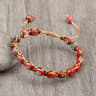 Natural Stone Square Beads Bracelets For Women And Men Braided Rope Handmade Adjustable Bangles 7
