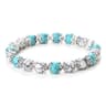 Natural Stone White Bracelet For Women Pink Quartz Onyx Agates Lava Beads Stretch Bangles 9