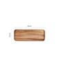 Natural Acacia Wood Coffee Tray Rectangular Plate For Serving Snacks Fruits Dessert And Tea 6