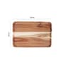 Natural Acacia Wood Coffee Tray Rectangular Plate For Serving Snacks Fruits Dessert And Tea 9