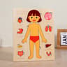 Montessori Human Body Puzzle Busy Board For Toddlers Early Learning Game 6