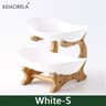 Modern Plastic Snack Dish Dried Fruit Basket Creative Cake Stand Salad Bowl For Home Living Room 6