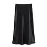 Elegant HighWaist Satin Skirt Summer Midi Skirt For Women Office Casual Wear 5