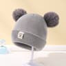 Knitted Baby Hat With Pom Pom For Boys And Girls Solid Color Winter Beanie 03 Years Old Comfortable 7