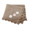 Knitted Baby Cotton Blankets With Floral Embroidery Stroller Bedding For Newborns Infant Receiving  5