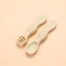 Utensils Set Adorable Toddler Tableware Feeding Scoop Training Set Lovely Baby Learning Spoons Baby 7