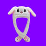 LED Plush Bunny Hat Kuromi Hello Kitty Moving Ears Glowing Rabbit Hat For Girls Halloween Party Acc 9