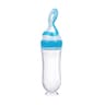 Silicone Baby Bottle With Spoon Food Supplement Bottle Squeeze Milk Cup For Rice Cereal Feeding 7