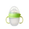Baby NanoSilicone Bottle With Handle Soft Milk Pulling Breastmilklike Design 11
