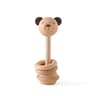 Newborn Rattle Teething Toys Baby Wooden Montessori Toys Cartoon Animal Rabbit Crocodile Blocks Woo 6