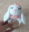 Baby Teether Music Rattles For Kids Animal Crochet Rattle Rabbit Bear Ring Wooden Babies Gym Montes 9