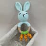 Baby Teether Music Rattles For Kids Animal Crochet Rattle Rabbit Bear Ring Wooden Babies Gym Montes 21
