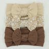Infant Hair Accessories Baby Girl Headbands Lot Elastic Hair Bands Newborn Gift Bows Kids Turban He 10