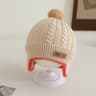 Windproof Toddler Girls Knitted Hat Cute Pompom Infant Ear Protection Cap Baby Boy Earmuffs Beanie 4