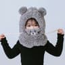 Cute Bear Plush Winter Cap Trendy Childrens Ear Protection Face Mens And Womens Baby Warm Fashion 4