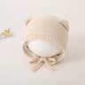 Cute Cat Ears Kids Hat Windproof Lacing Bonnet For Infant Protection 8
