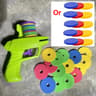 Flying Disc Foam Gun Toy For Kids Outdoor Parentchild Interactive Launcher Toy 5