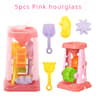 Outdoor Sandbox Beach Toy Set Kids Sand Wheel Bucket Rake Shovel Cute Sailboat Hourglass Molds 6