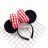 Big Ear Plush Hair Hoop Disney Mickey Mouse Polka Dot Bow Head Ornament Minnie Hair Hoop 1