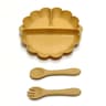 Childrens Silicone Dinner Plate Set Fruit Plate With Convenient Desktop Adsorption Safe Tableware 4