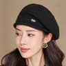 Womens 1pc Stretchy Fleece Beanie Hat Soft Cozy Acrylic Knit Cap With Pocket For Autumn Winter 5