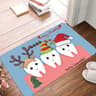 Non Slip Kitchen Rug Christmas Dental Hospital Floor Mat Tooth Design Doormat Balcony Living Room C 0