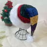 Long Plush Holiday Red Hat Splicing Christmas Santa Hat Unisex Festive New Year Party Supplies Gift 4