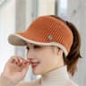 Knitted Warm Baseball Cap Hats For Women Autumn Winter Running Golf Sun Hat Sports Empty Top Golf C 0