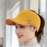 Knitted Warm Baseball Cap Hats For Women Autumn Winter Running Golf Sun Hat Sports Empty Top Golf C 7