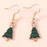 Merry Christmas Drop Earrings New Fashion Mix Styles Santa Deer Christmas Tree Dangle Earrings For  7