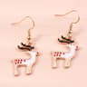 Merry Christmas Drop Earrings New Fashion Mix Styles Santa Deer Christmas Tree Dangle Earrings For  16