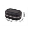 Bathroom Soap Holder Portable Container Box Travel Soap Dish Bamboo Storage Black Covered Double La 1