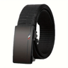 Outdoor Mens Belt Quick Release Toothless Belt Sports Belt Automatic Buckle Black Quality Belt 4