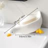 Plastic Drain Tray Cute Duck Shaped Soap Dish Multifunctional Storage Rack Self Draining Holder Bat 3