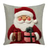 Cartoon Santa Snowman Elk Sofa Cushion Grey Red Christmas Pillowcase Merry Christmas Home Bed Car D 5