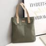 HighEnd Feel Handbag Womens Large Capacity Canvas Convenient Commuting Bag Premium Sewing Thread 5