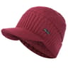 Stylish Unisex Winter Hats Fur Lined Soft Beanie Thick Knitted Cap With Brim For Men  Women 7