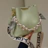 Large Capacity Ribbon Chain Bucket New Fashion Womens Shoulder Bag Daily Commuting Crossbody Bag 7