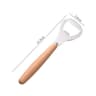 Beer And Soda Drink Opener Wooden Handle Stainless Steel Bottle Opener 4