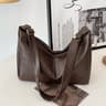 Maillard Vintage Casual Tote Bags PU Leather Crossbody Stylish Large Capacity Handbag For Women 6